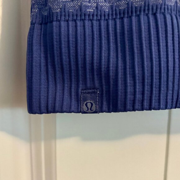 Lululemon Rest Less Long Sleeve Hooded Blue Top Women 4 - Picture 4 of 9